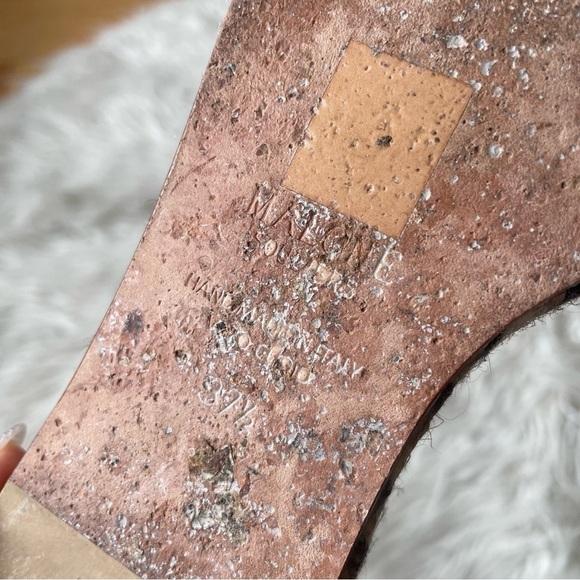 MALONE SOULIERS Simona Rope-Strap Yellow Patent Leather Espadrille Sandals 37.5 - Picture 7 of 9